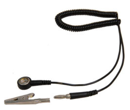 ESD spiralni kabel banana črn